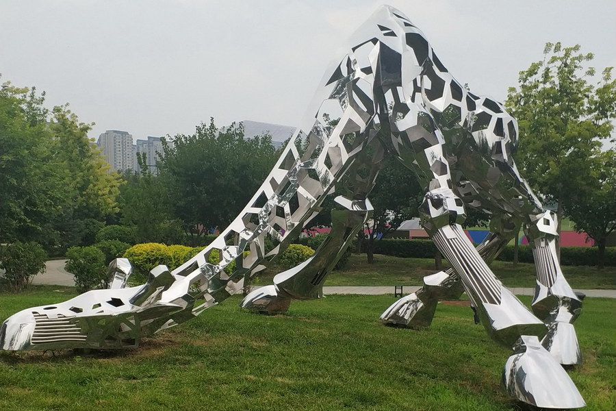 公園不銹鋼景觀動物雕塑